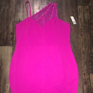 One shoulder Midi Dress